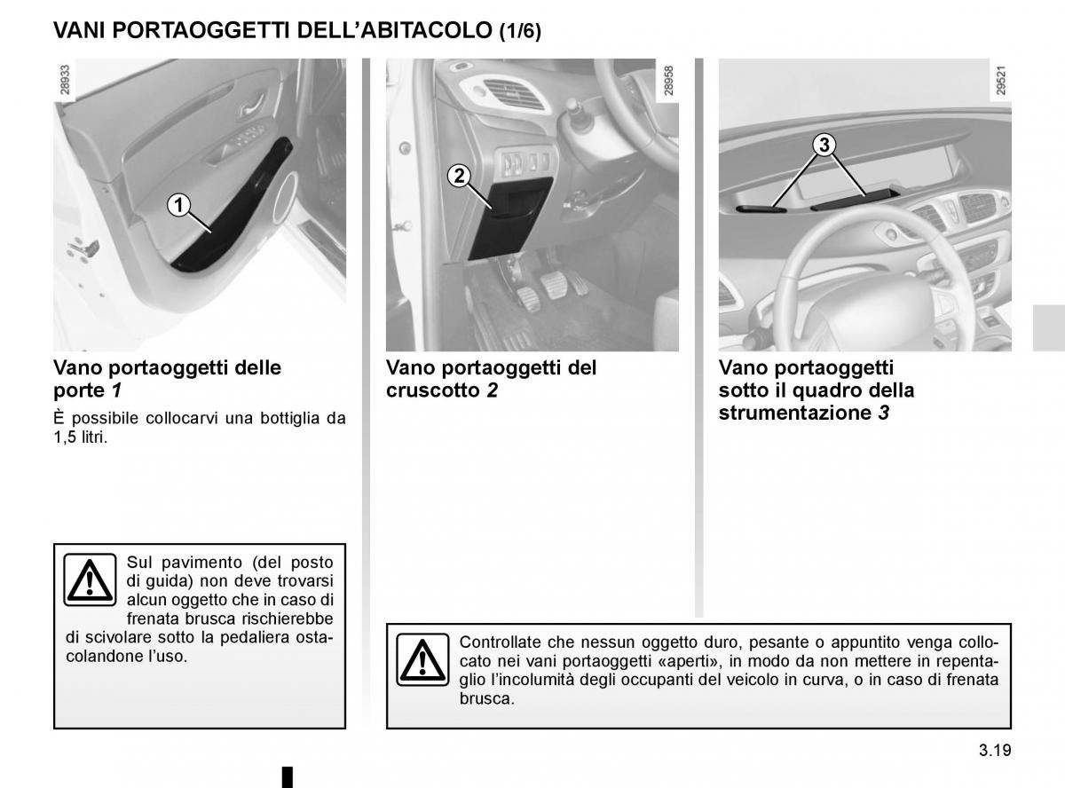 Renault Scenic III 3 manuale del proprietario / page 159