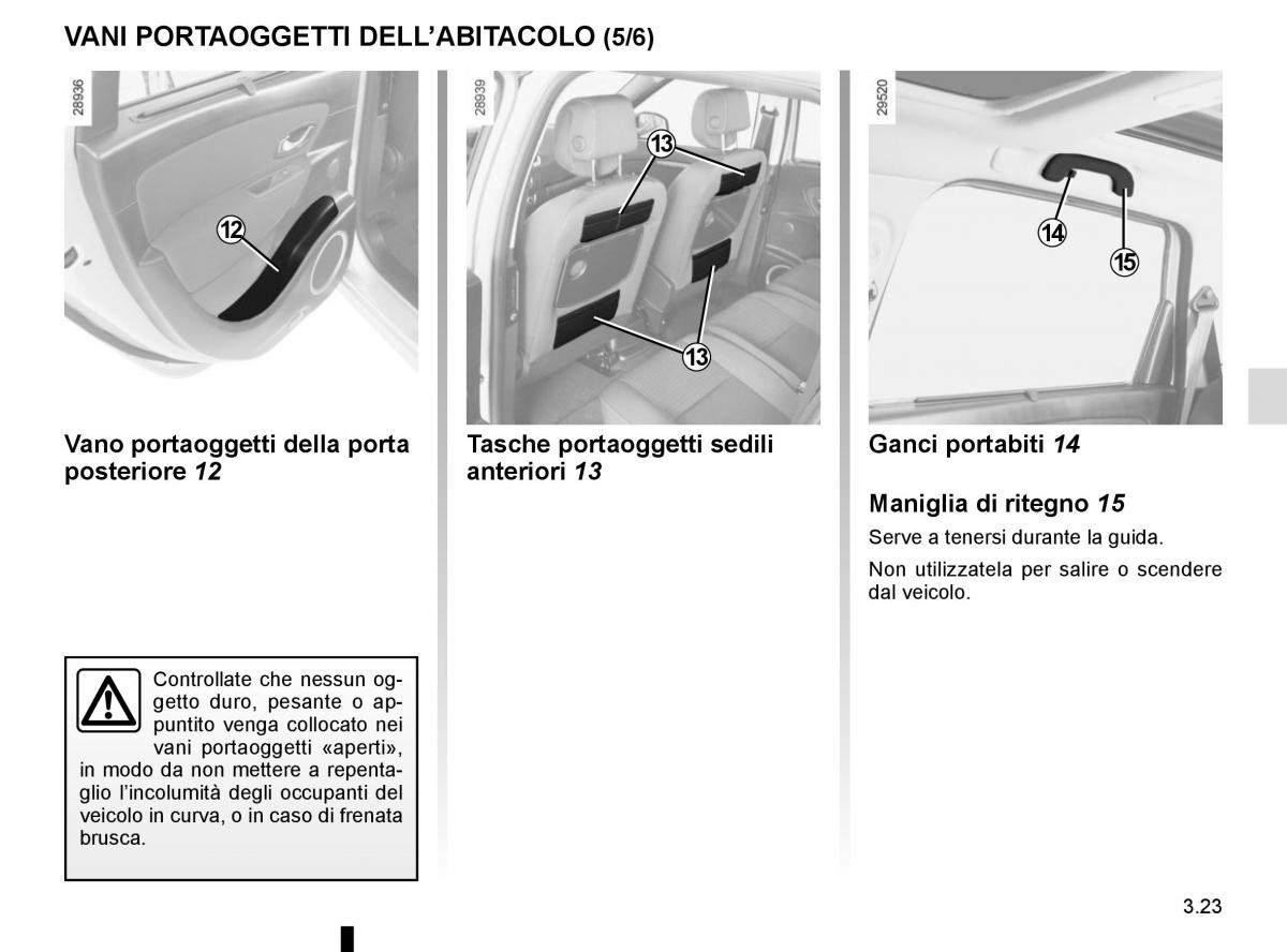 Renault Scenic III 3 manuale del proprietario / page 163