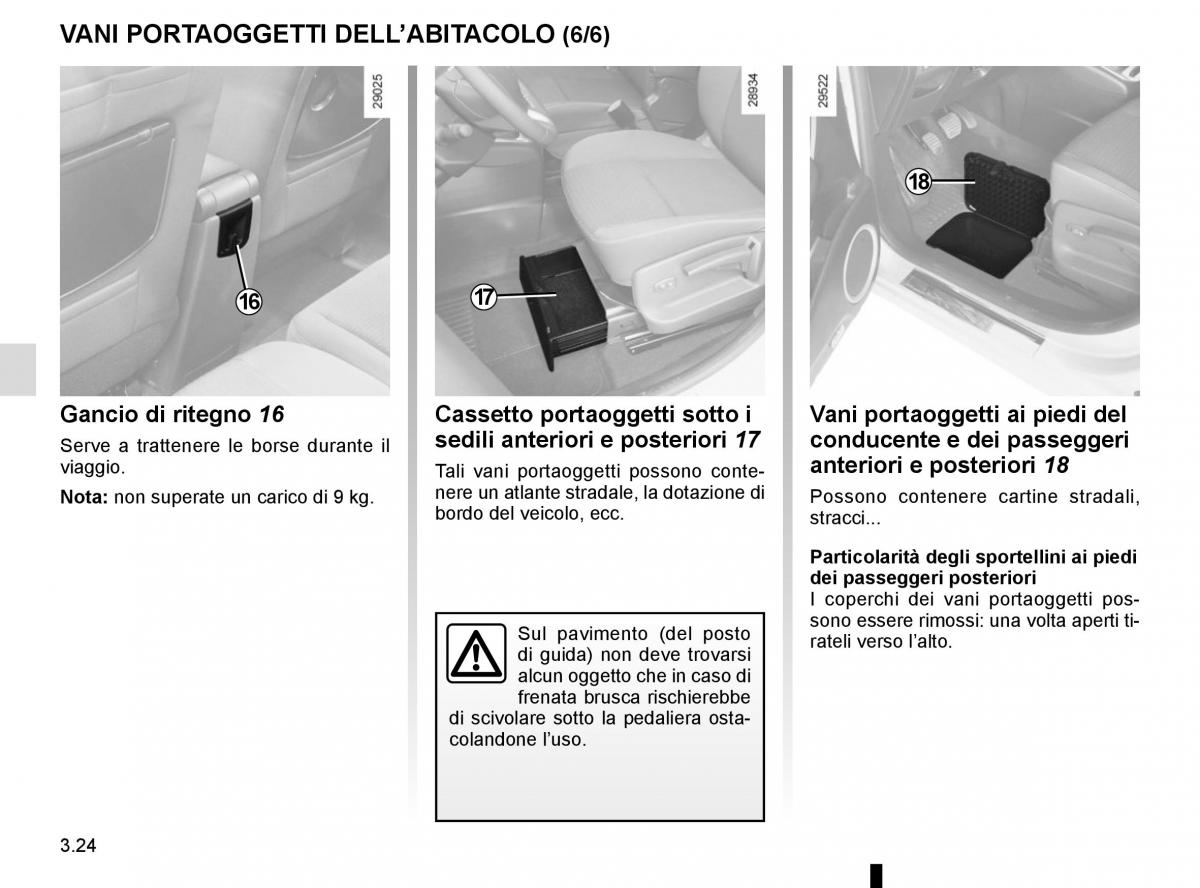 Renault Scenic III 3 manuale del proprietario / page 164