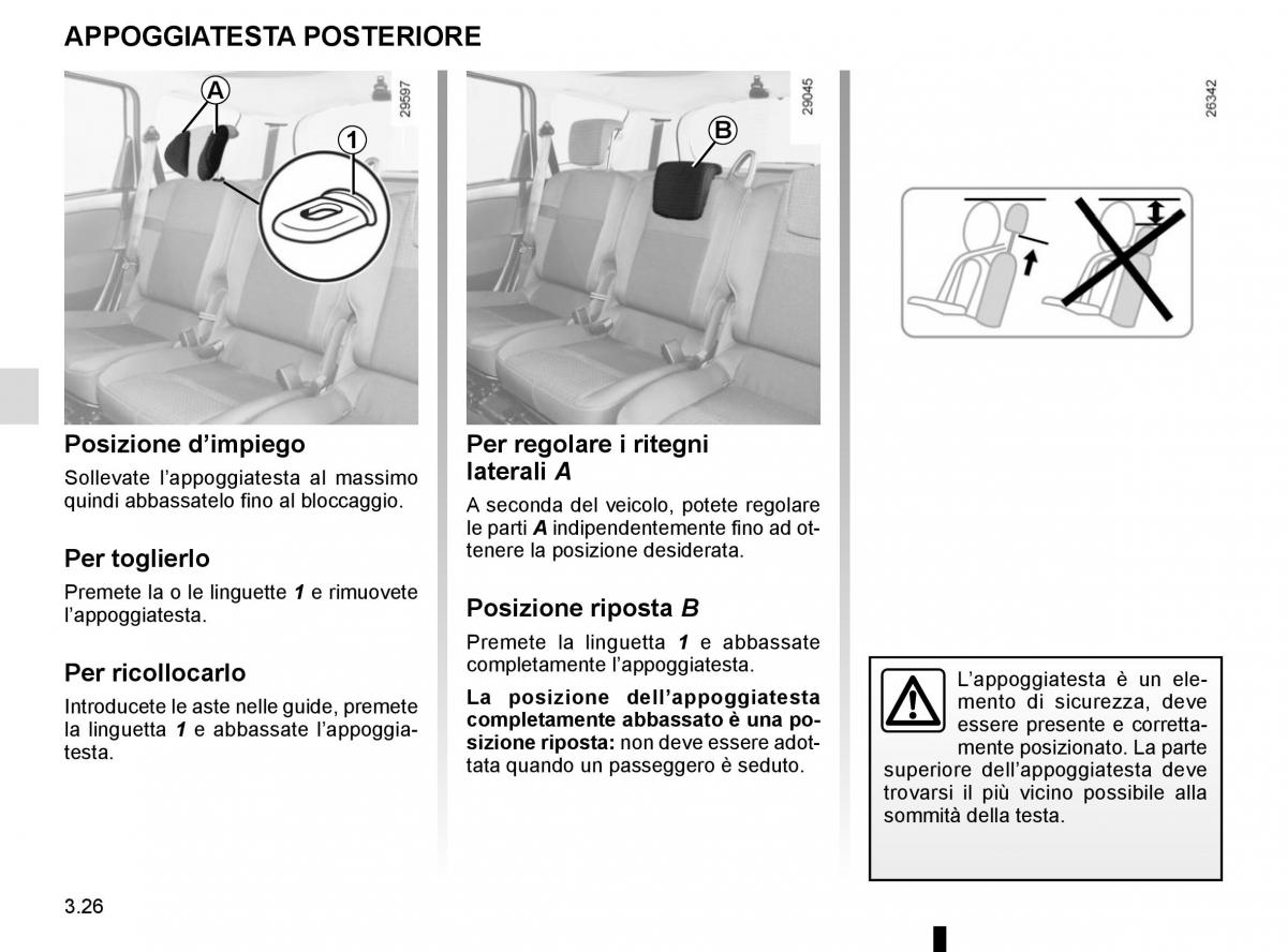 Renault Scenic III 3 manuale del proprietario / page 166