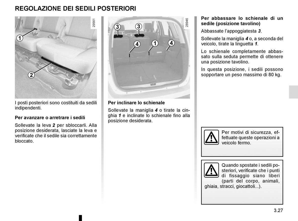 Renault Scenic III 3 manuale del proprietario / page 167