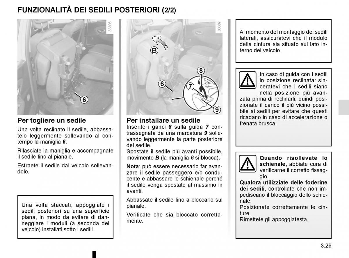 Renault Scenic III 3 manuale del proprietario / page 169