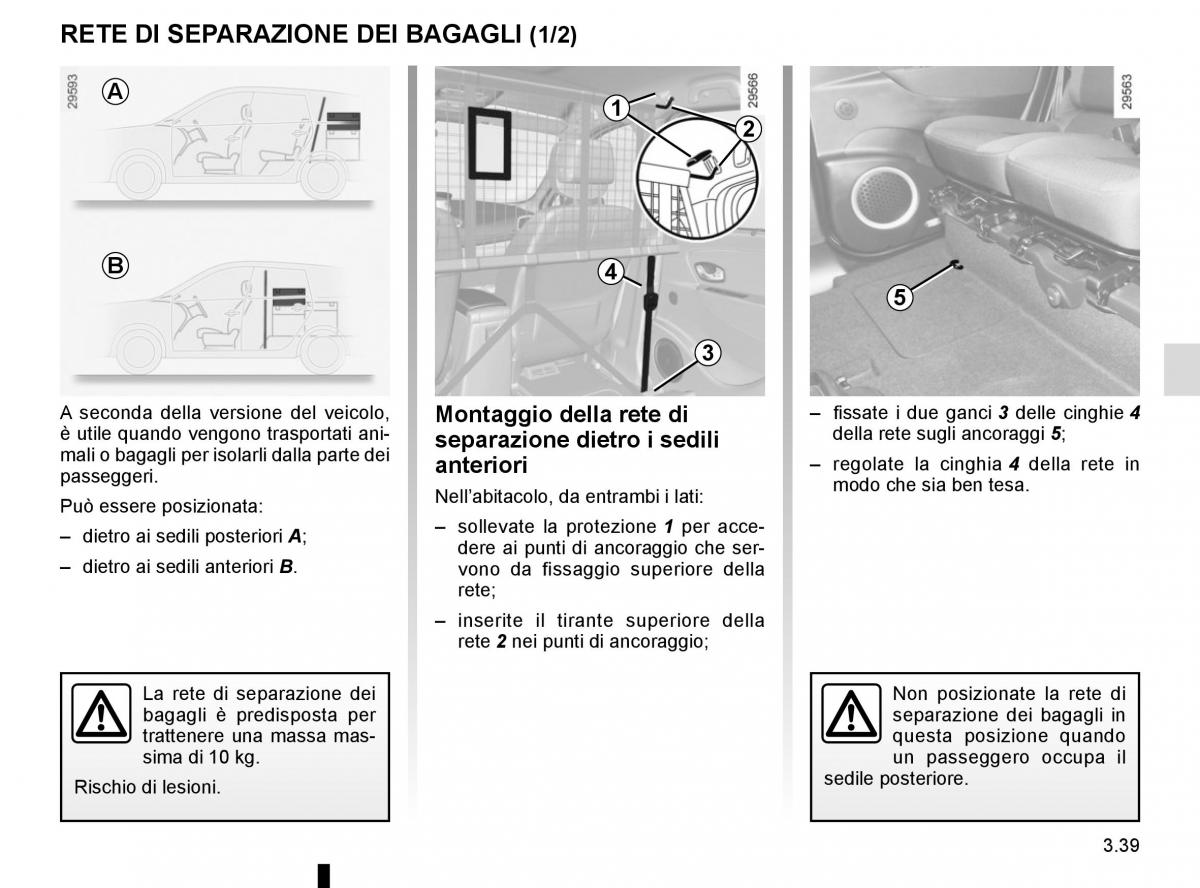 Renault Scenic III 3 manuale del proprietario / page 179