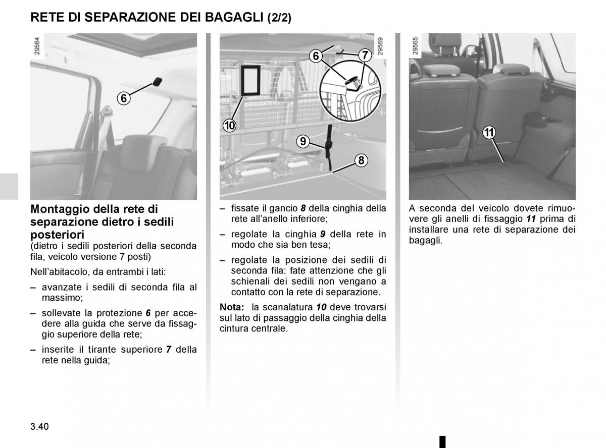 Renault Scenic III 3 manuale del proprietario / page 180