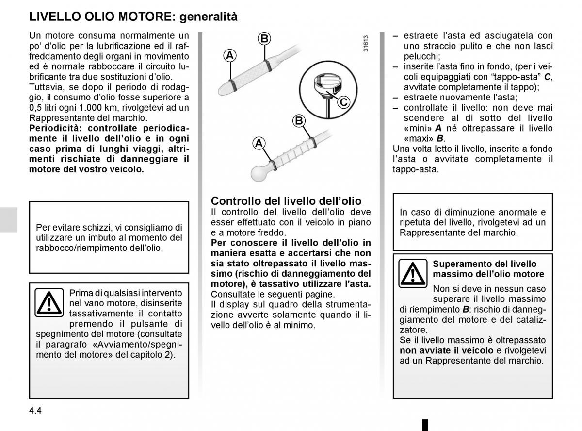 Renault Scenic III 3 manuale del proprietario / page 186