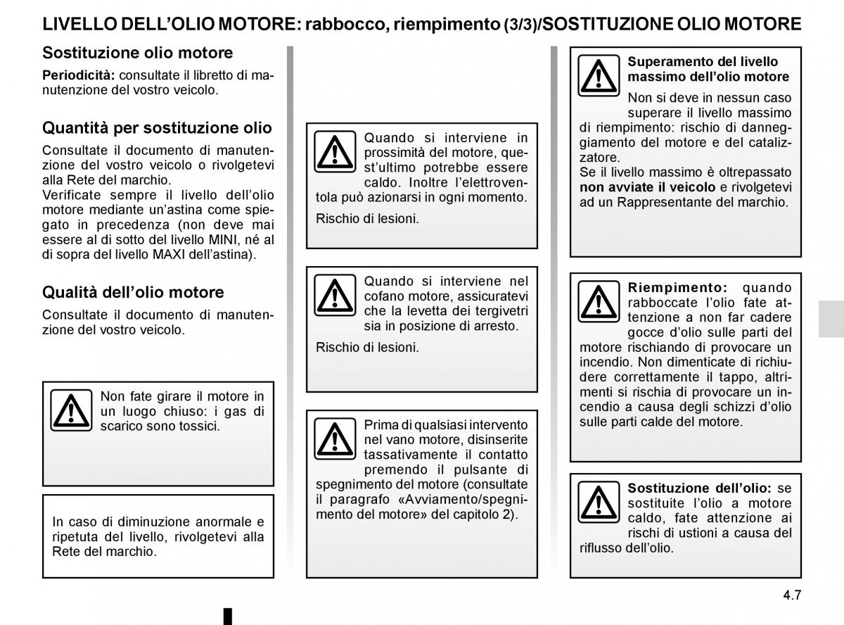 Renault Scenic III 3 manuale del proprietario / page 189