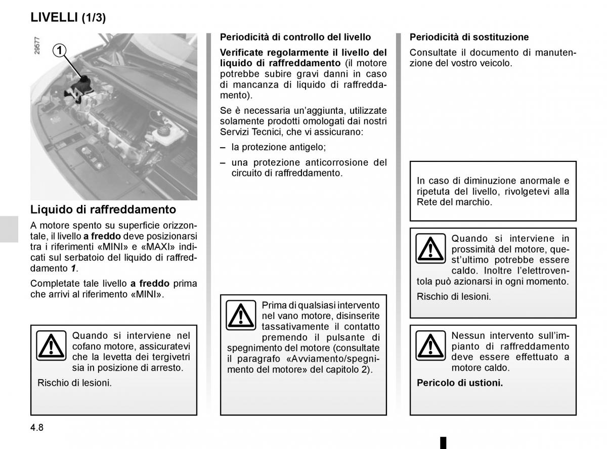 Renault Scenic III 3 manuale del proprietario / page 190