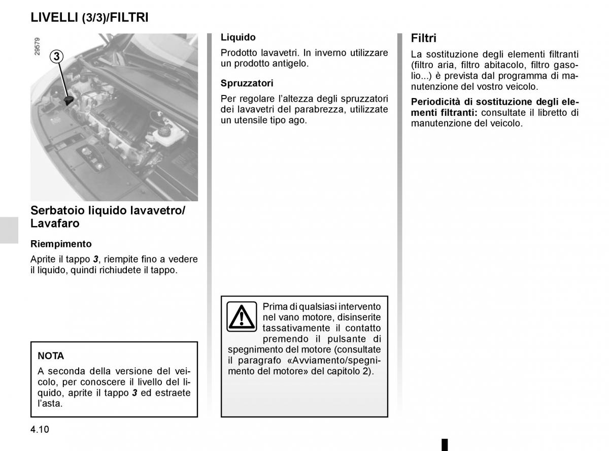 Renault Scenic III 3 manuale del proprietario / page 192