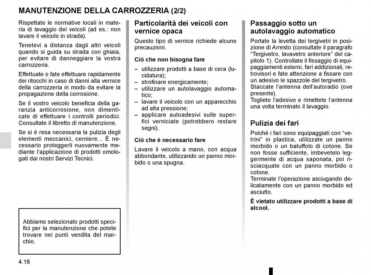 Renault Scenic III 3 manuale del proprietario / page 198