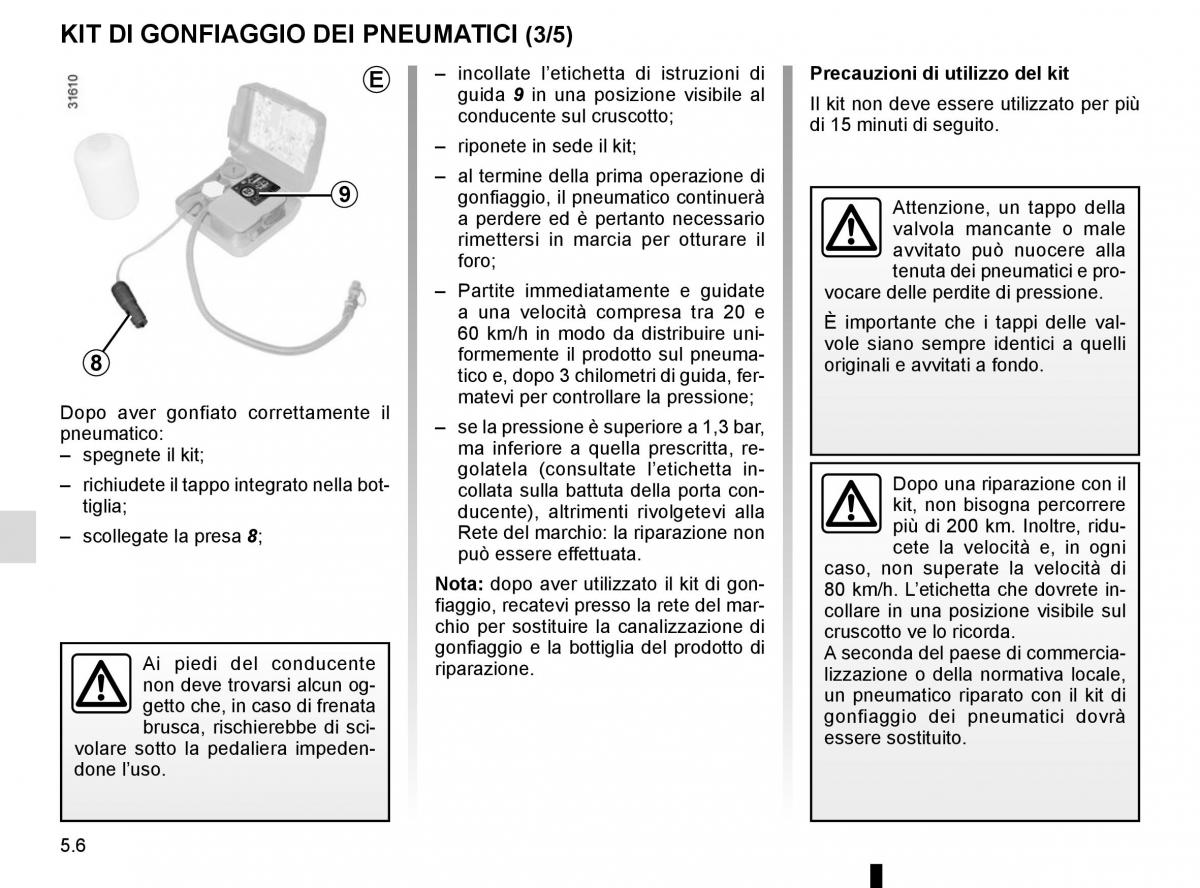 Renault Scenic III 3 manuale del proprietario / page 206