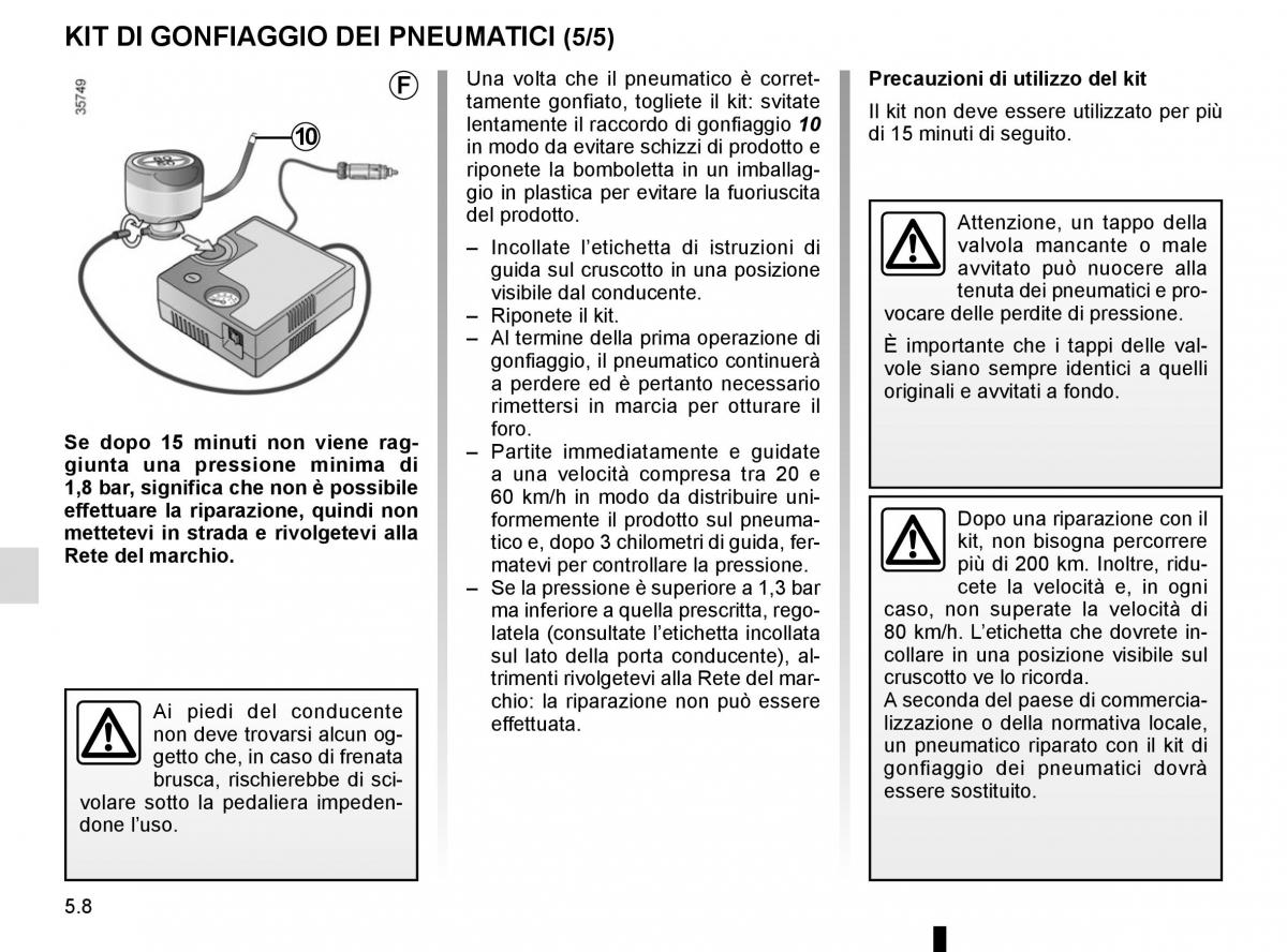 Renault Scenic III 3 manuale del proprietario / page 208