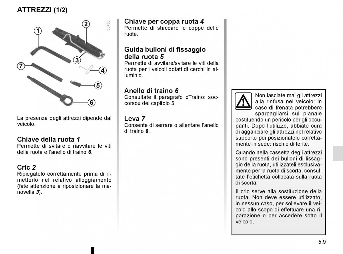 Renault Scenic III 3 manuale del proprietario / page 209