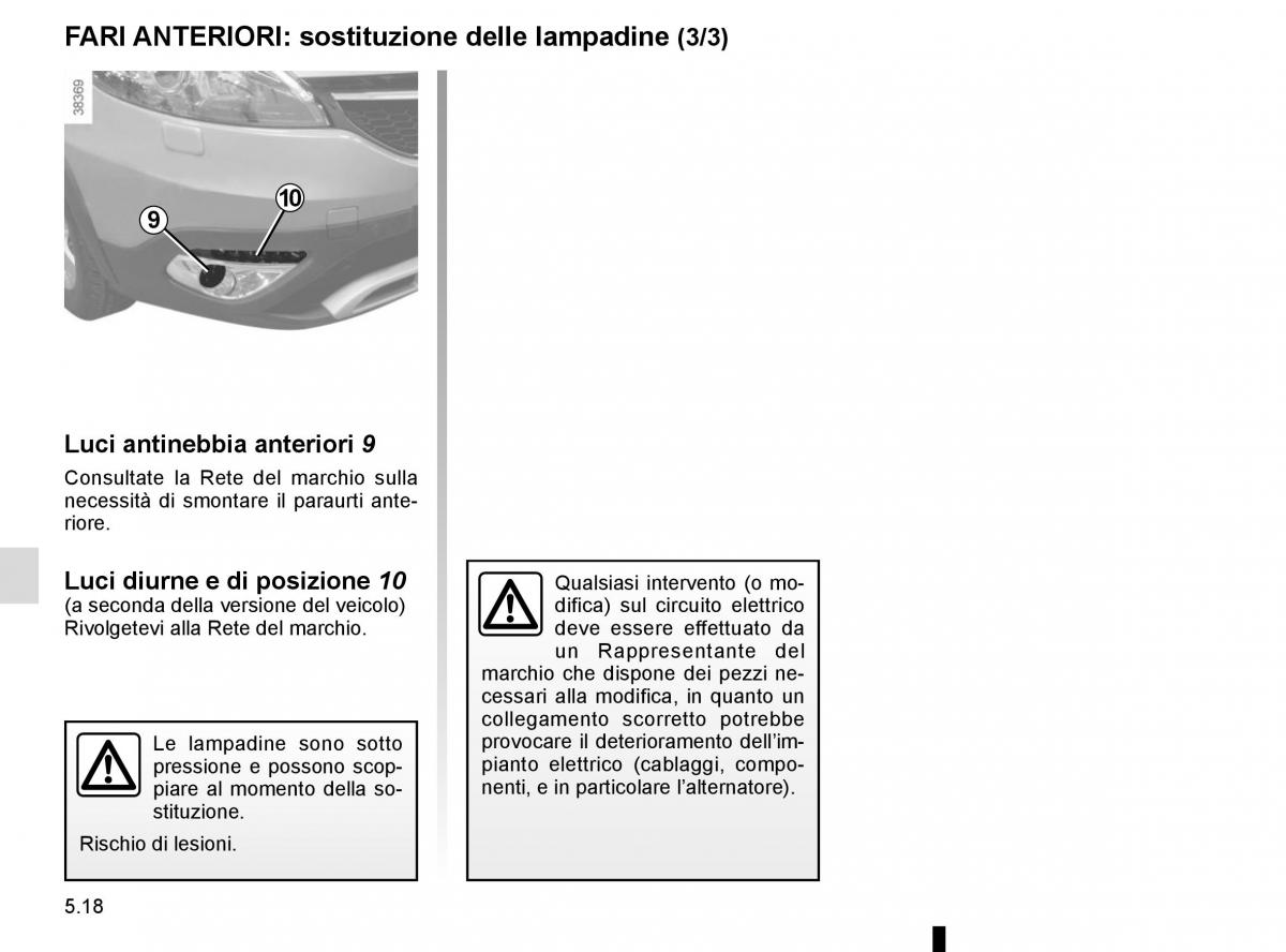 Renault Scenic III 3 manuale del proprietario / page 218