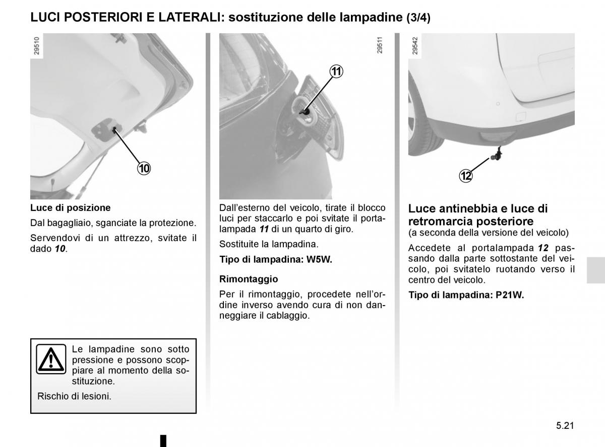 Renault Scenic III 3 manuale del proprietario / page 221