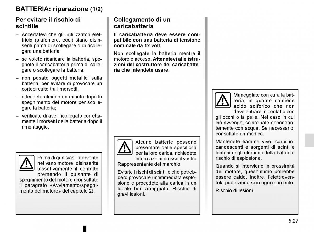 Renault Scenic III 3 manuale del proprietario / page 227