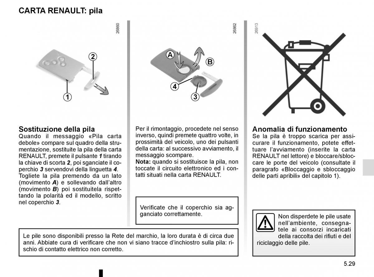 Renault Scenic III 3 manuale del proprietario / page 229