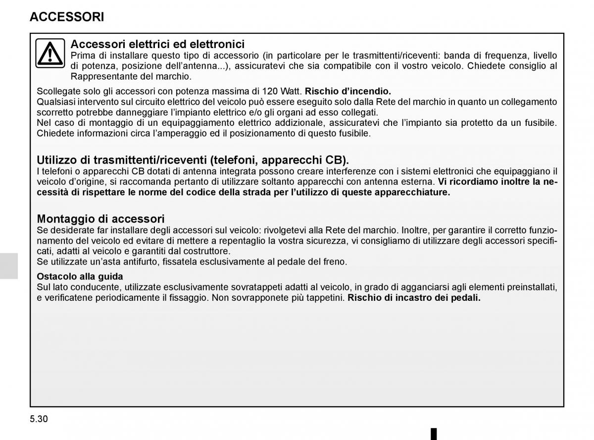 Renault Scenic III 3 manuale del proprietario / page 230