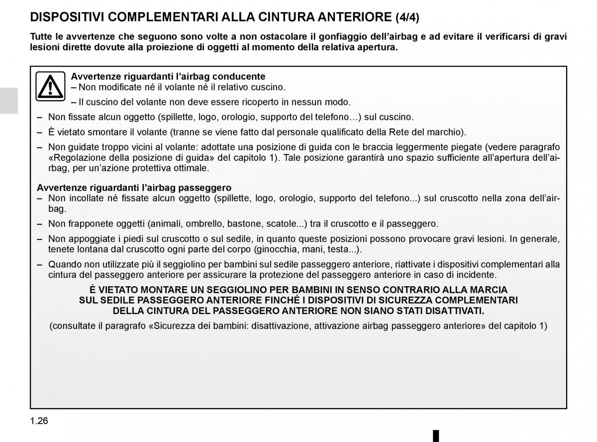 Renault Scenic III 3 manuale del proprietario / page 32