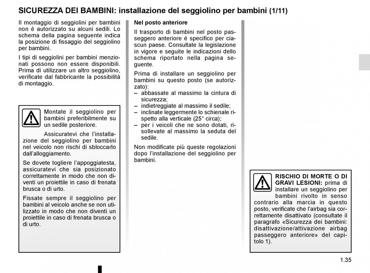 Renault Scenic III 3 manuale del proprietario / page 41