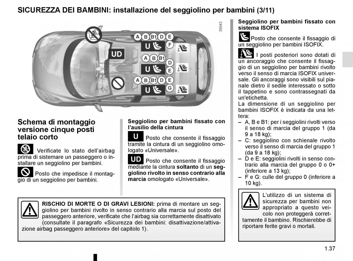 Renault Scenic III 3 manuale del proprietario / page 43