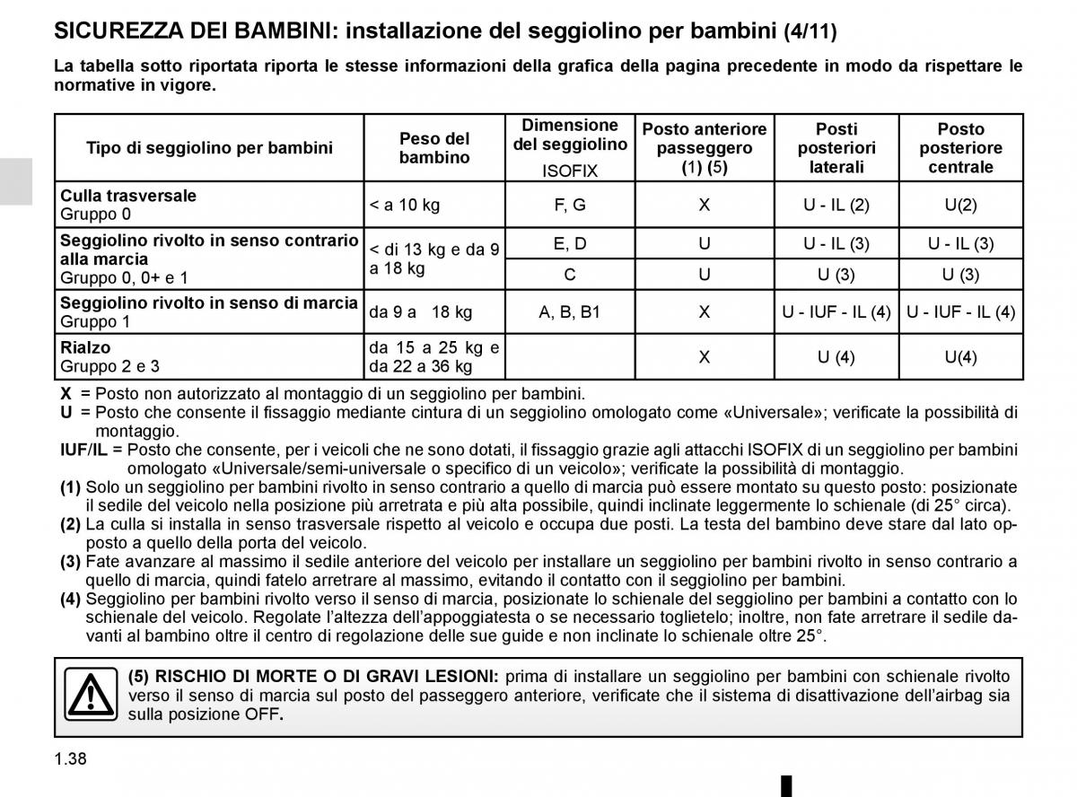 Renault Scenic III 3 manuale del proprietario / page 44