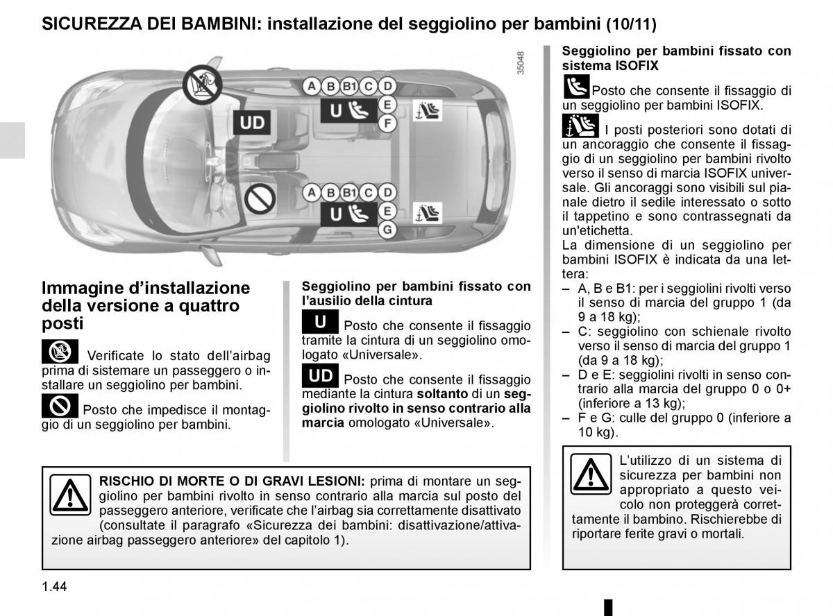 Renault Scenic III 3 manuale del proprietario / page 50