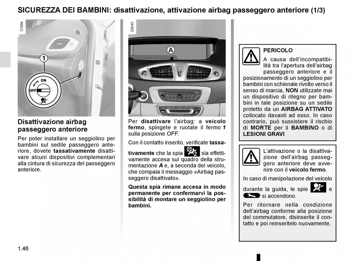 Renault Scenic III 3 manuale del proprietario / page 52