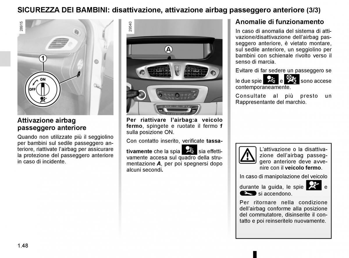 Renault Scenic III 3 manuale del proprietario / page 54