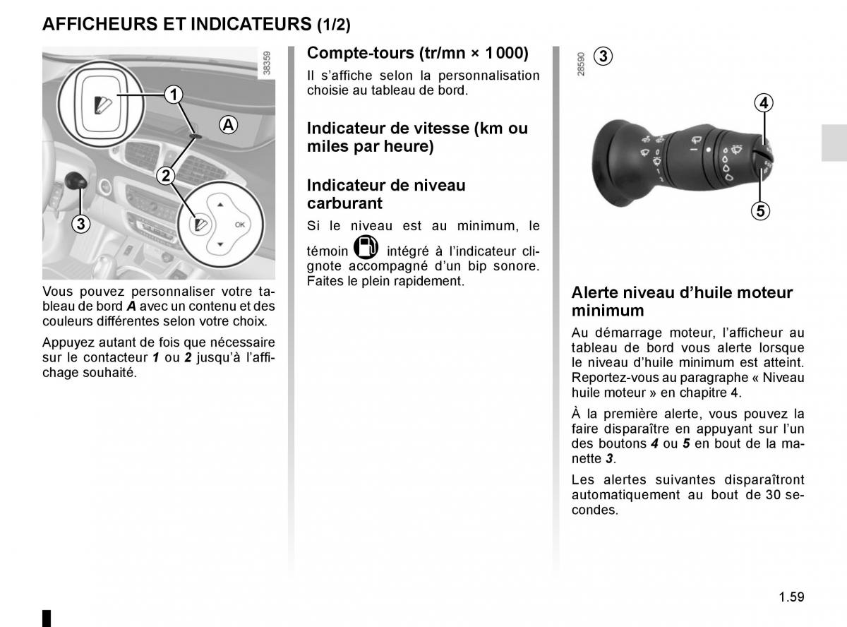 Renault Scenic III 3 manuel du proprietaire / page 65