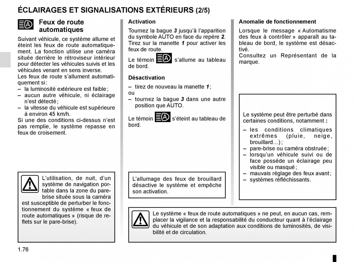 Renault Scenic III 3 manuel du proprietaire / page 82