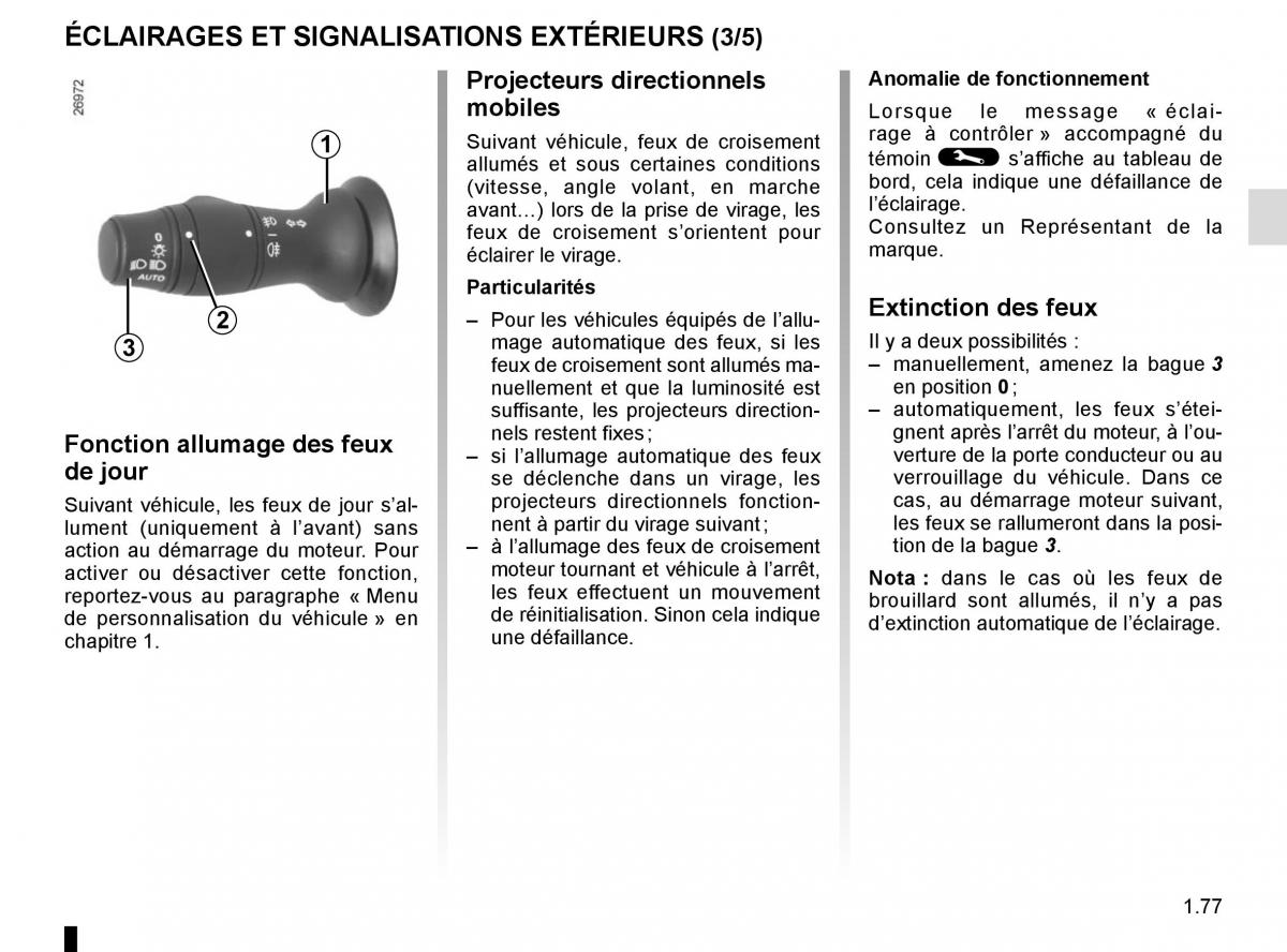 Renault Scenic III 3 manuel du proprietaire / page 83