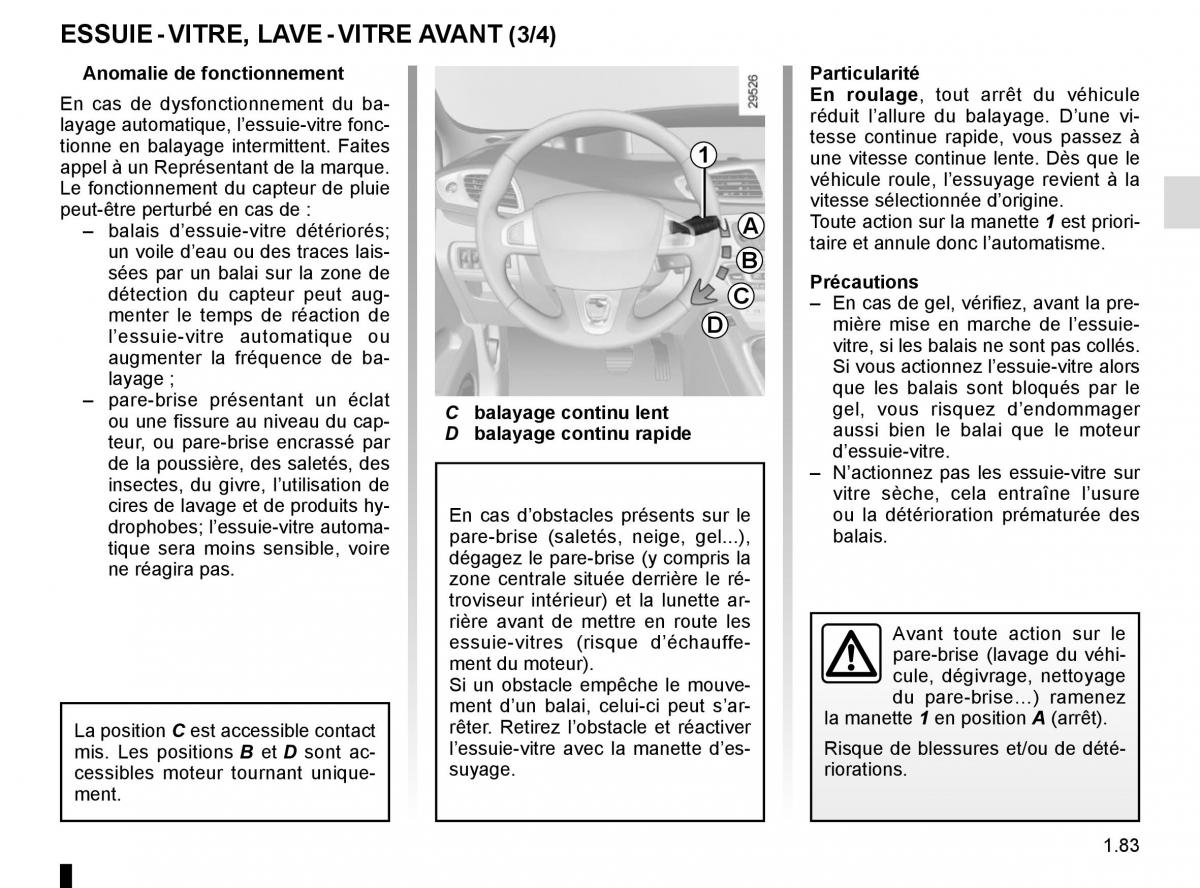 Renault Scenic III 3 manuel du proprietaire / page 89