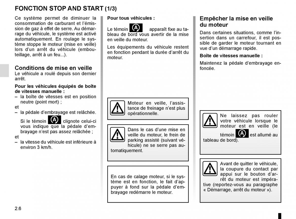 Renault Scenic III 3 manuel du proprietaire / page 100