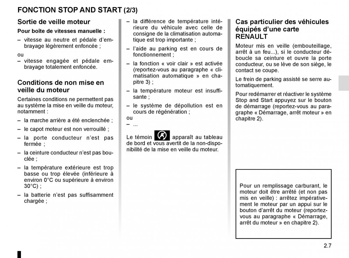 Renault Scenic III 3 manuel du proprietaire / page 101