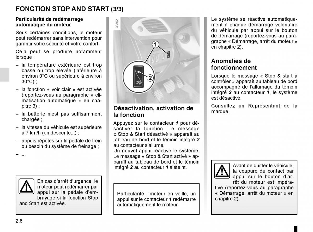 Renault Scenic III 3 manuel du proprietaire / page 102