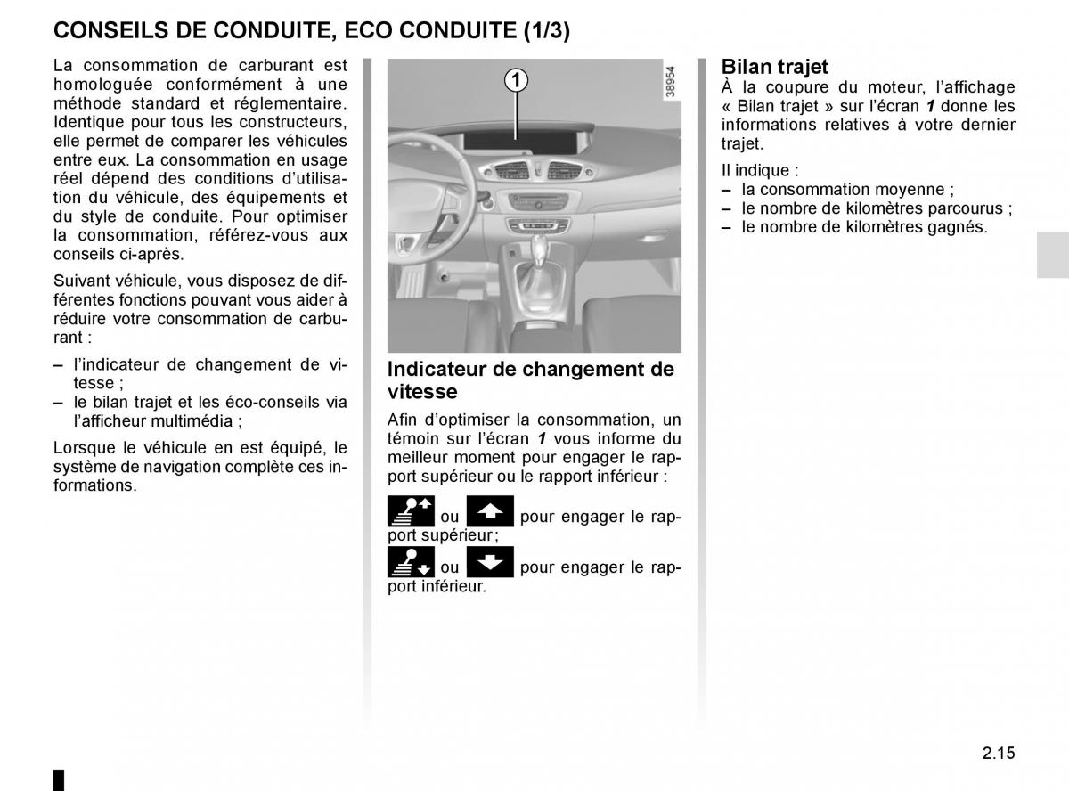 Renault Scenic III 3 manuel du proprietaire / page 109