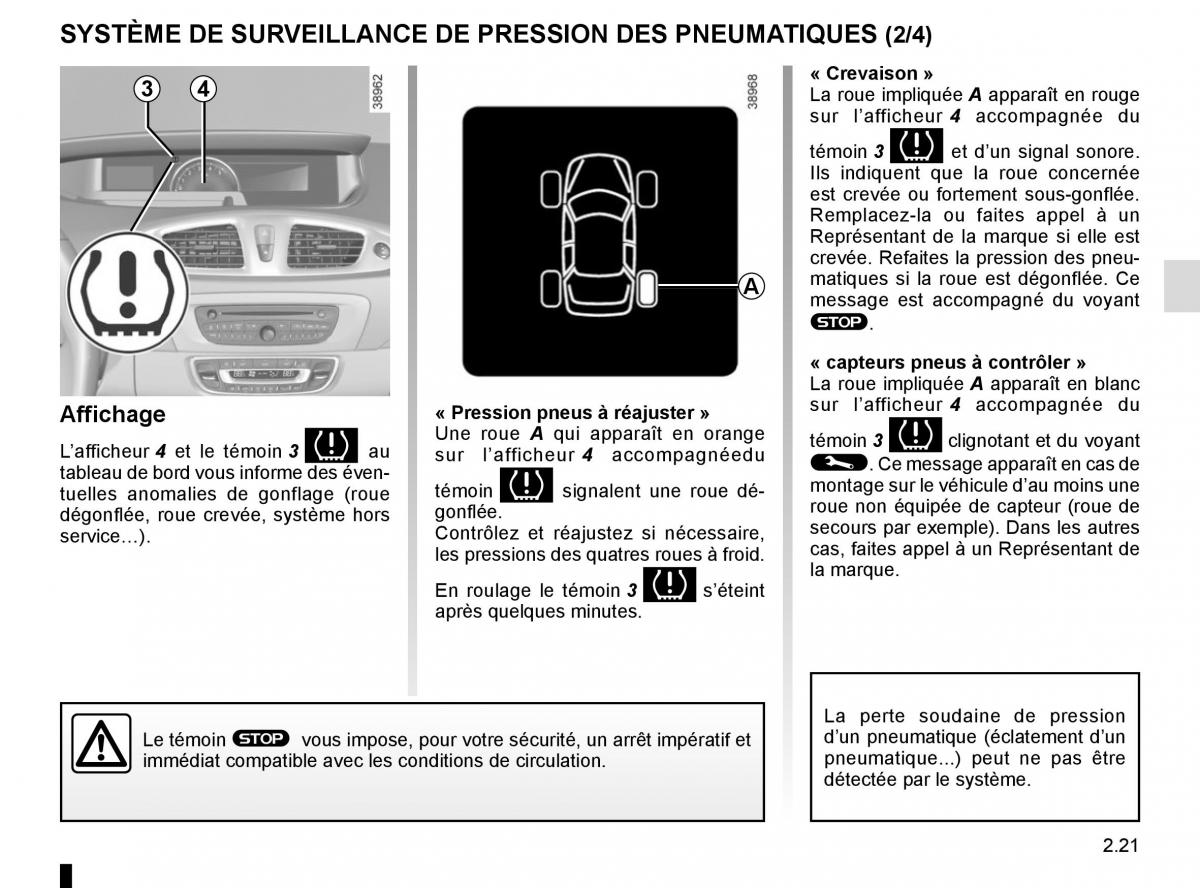 Renault Scenic III 3 manuel du proprietaire / page 115