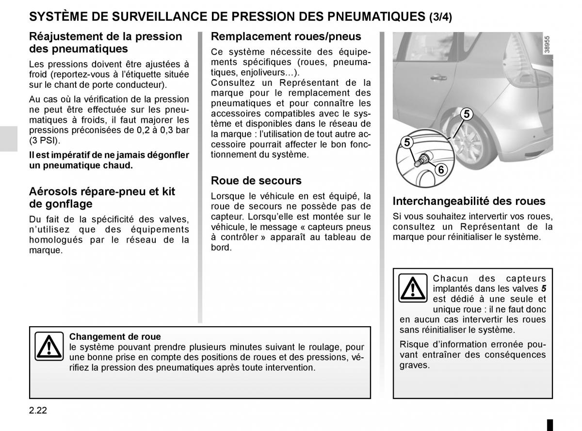 Renault Scenic III 3 manuel du proprietaire / page 116