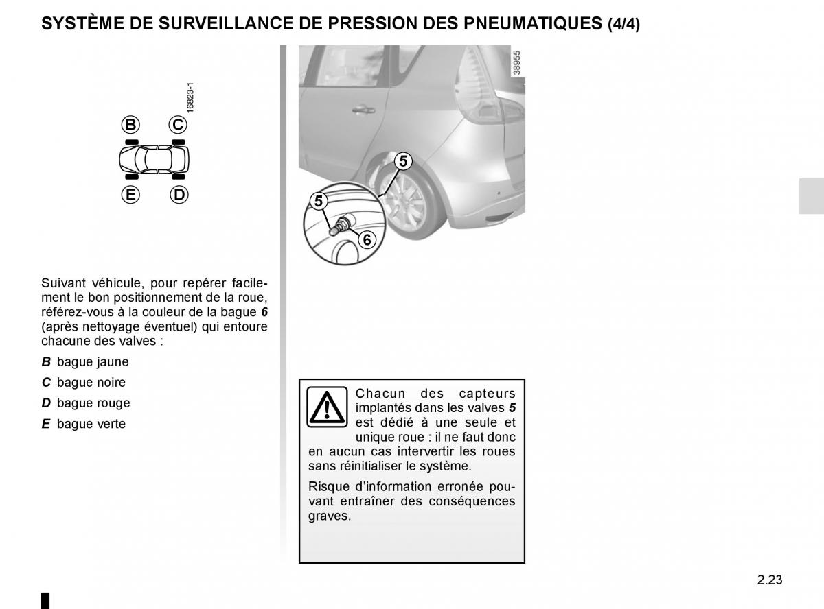 Renault Scenic III 3 manuel du proprietaire / page 117