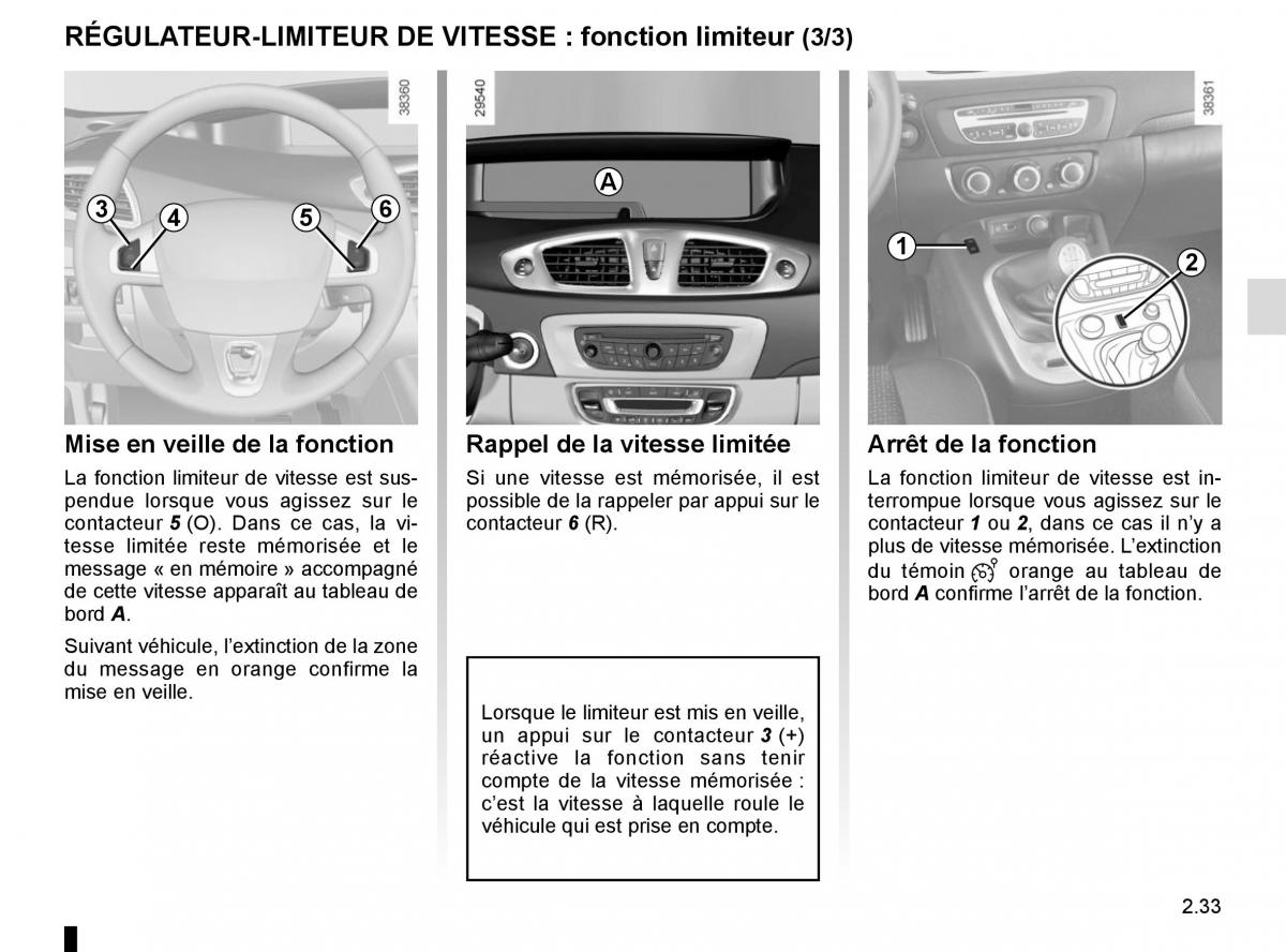 Renault Scenic III 3 manuel du proprietaire / page 127