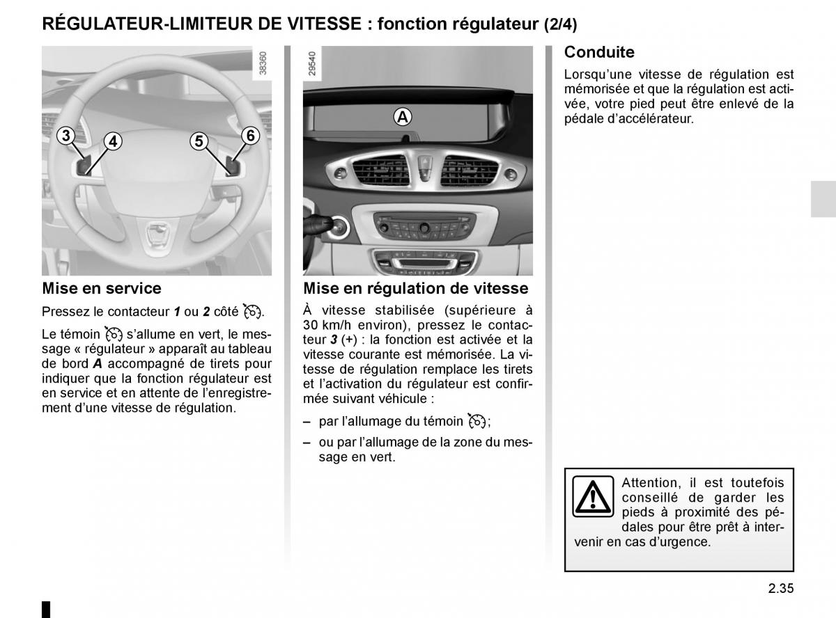 Renault Scenic III 3 manuel du proprietaire / page 129