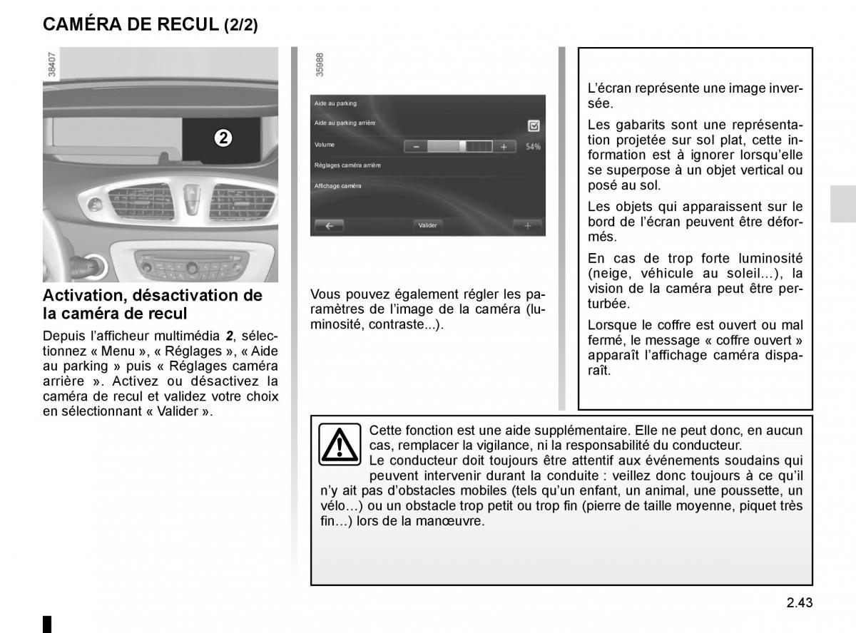 Renault Scenic III 3 manuel du proprietaire / page 137