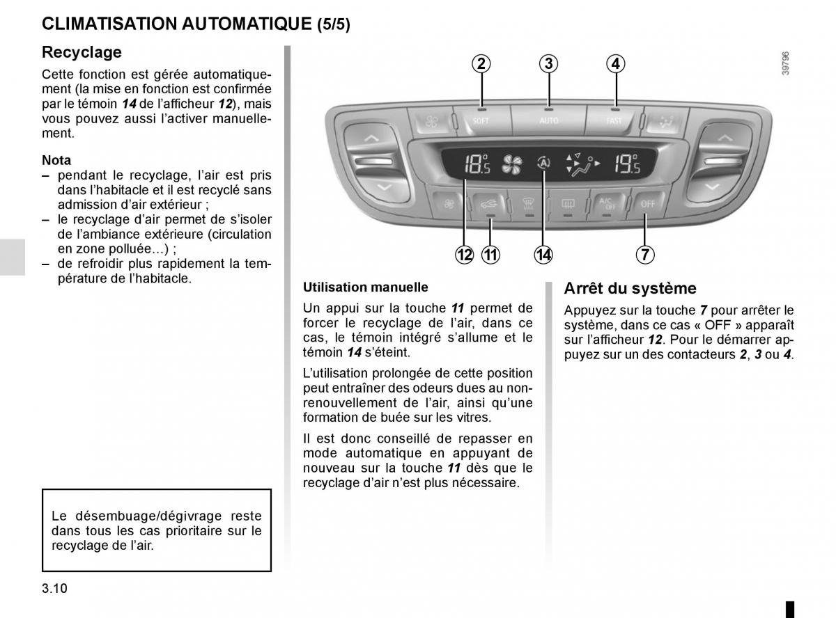 Renault Scenic III 3 manuel du proprietaire / page 150