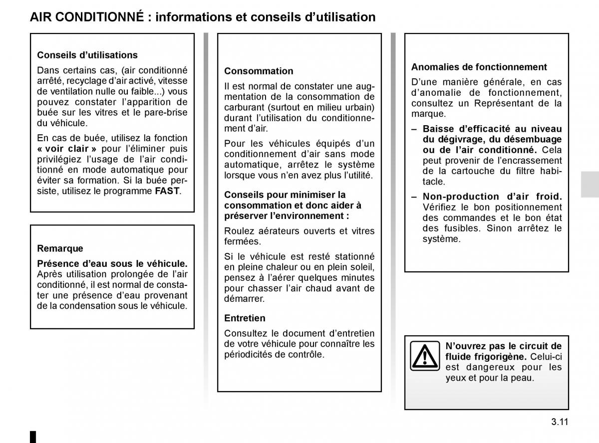 Renault Scenic III 3 manuel du proprietaire / page 151