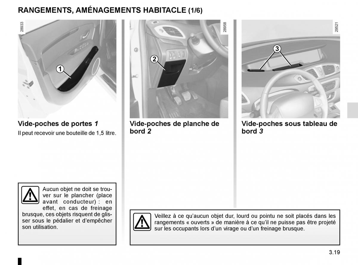 Renault Scenic III 3 manuel du proprietaire / page 159