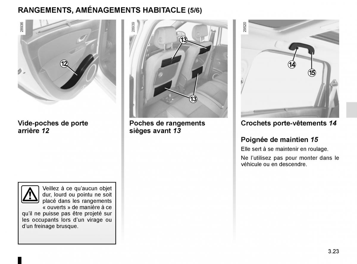 Renault Scenic III 3 manuel du proprietaire / page 163