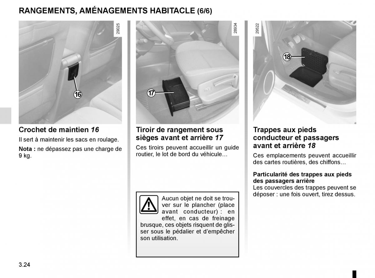 Renault Scenic III 3 manuel du proprietaire / page 164