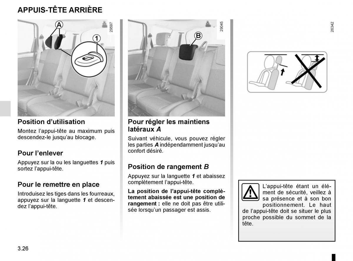 Renault Scenic III 3 manuel du proprietaire / page 166