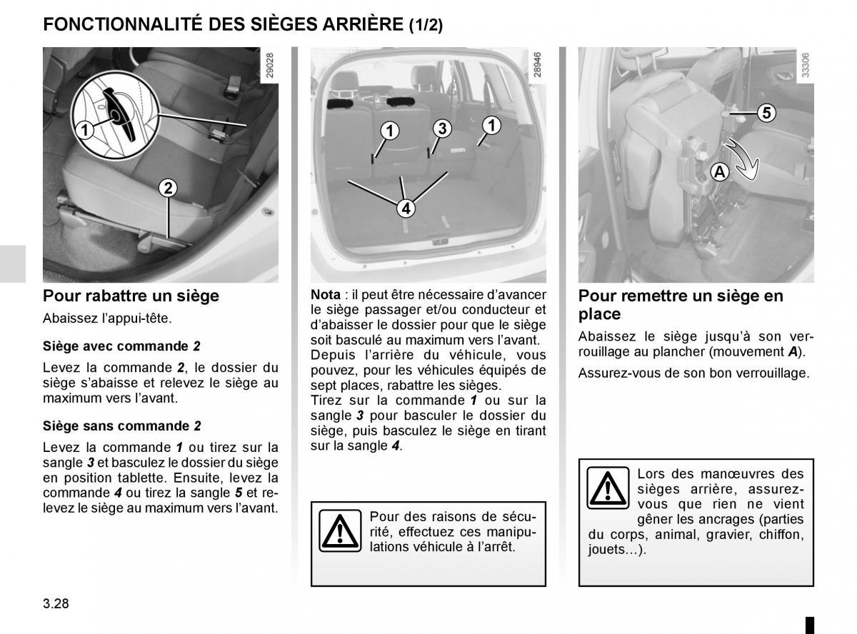 Renault Scenic III 3 manuel du proprietaire / page 168