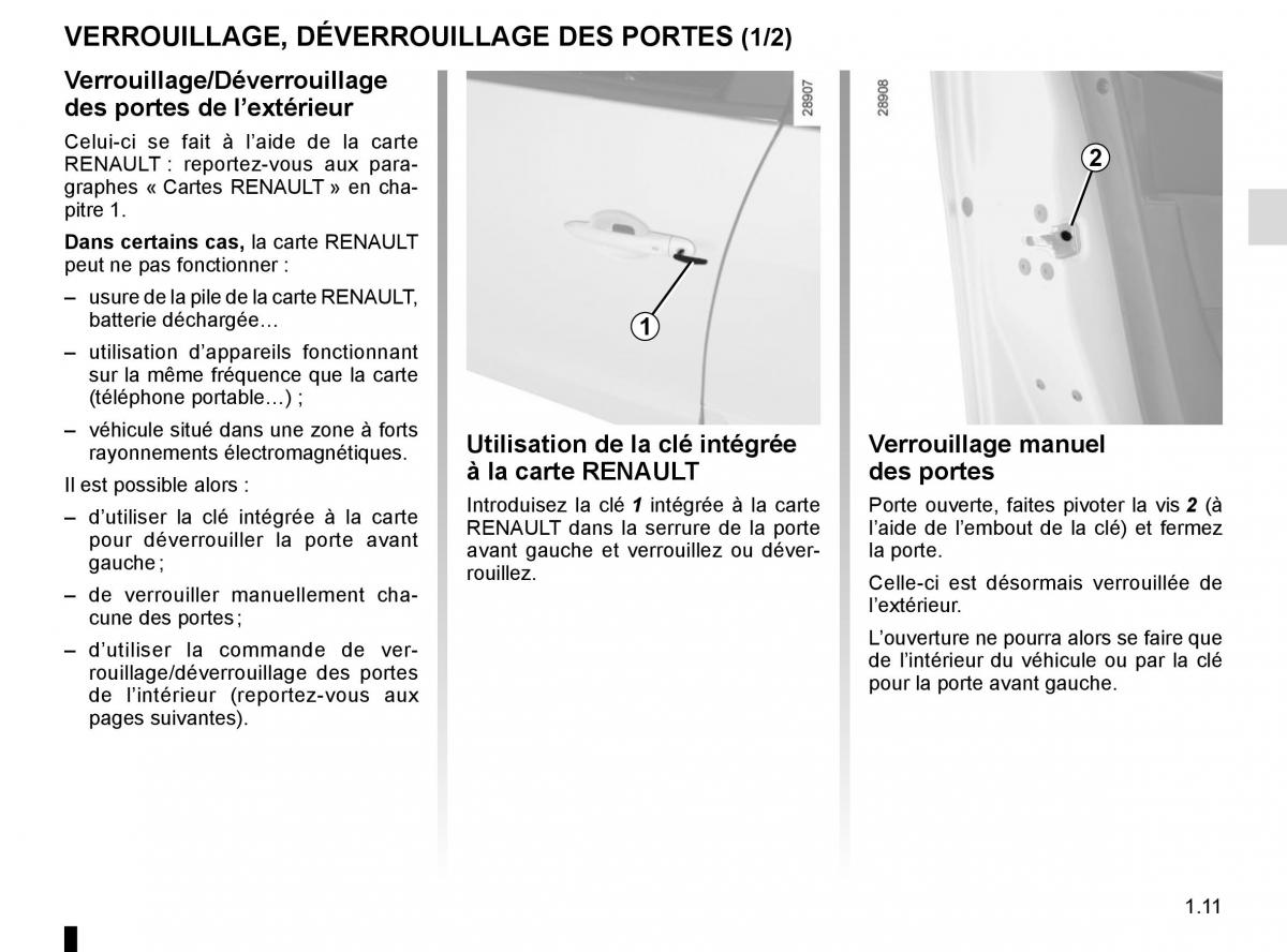 Renault Scenic III 3 manuel du proprietaire / page 17